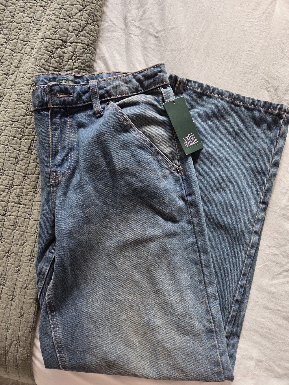 wild fable Light Blue Wide-Leg High-Rise Jeans New With Tag